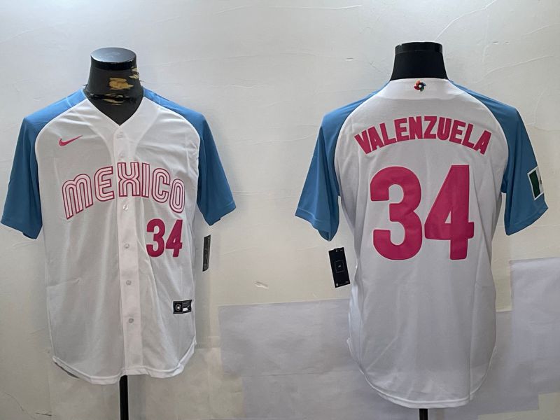Men Los Angeles Dodgers #34 Valenzuela White Game 2024 Nike MLB Jersey style 10292->los angeles dodgers->MLB Jersey